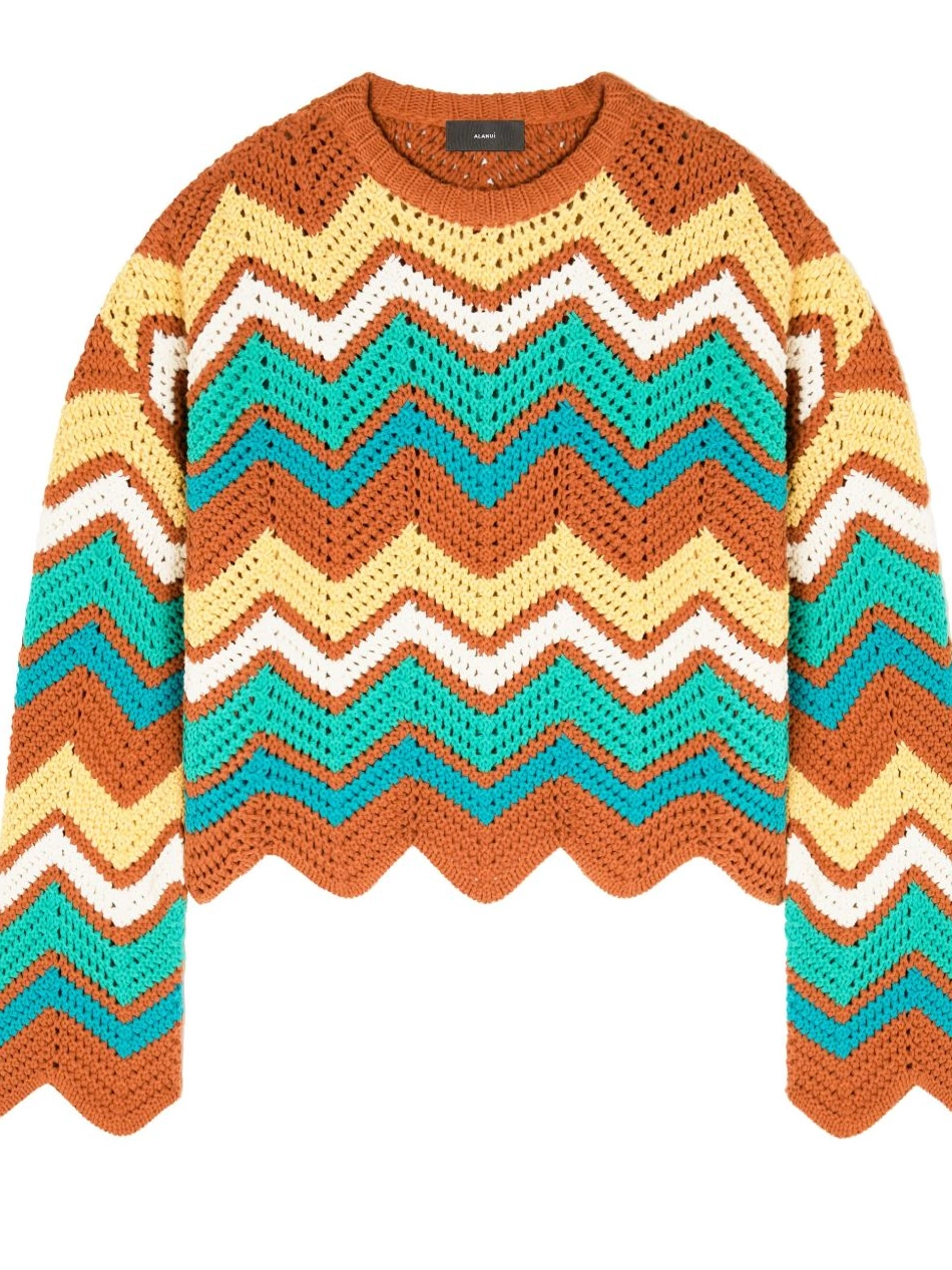 Cheap jumper Kaleidoscopic Alanui Women knit chevron 0710